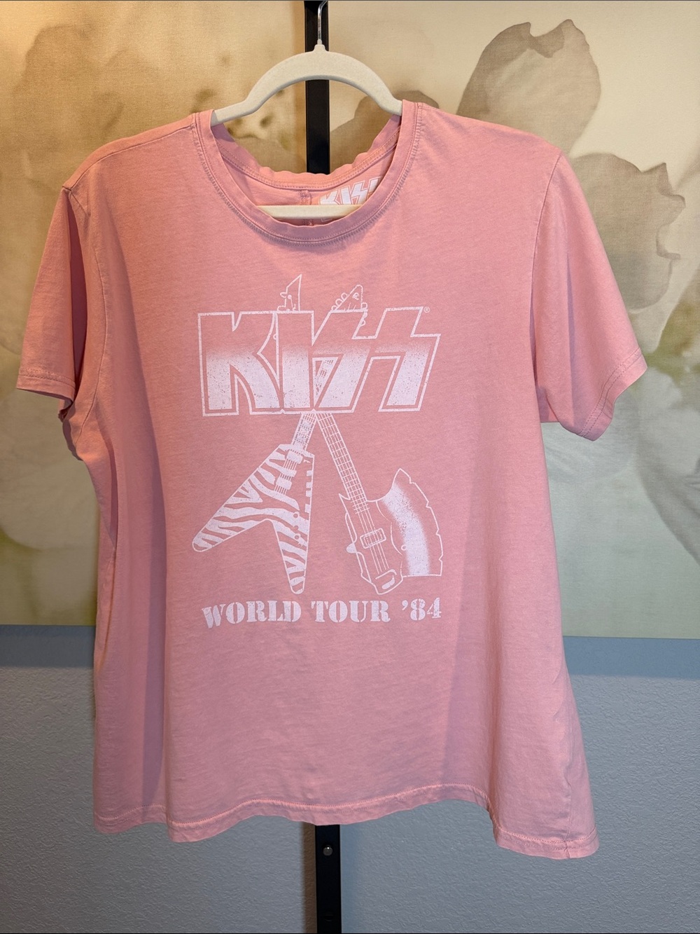 KISS World Tour '84 Pink Graphic Kids T-Shirt